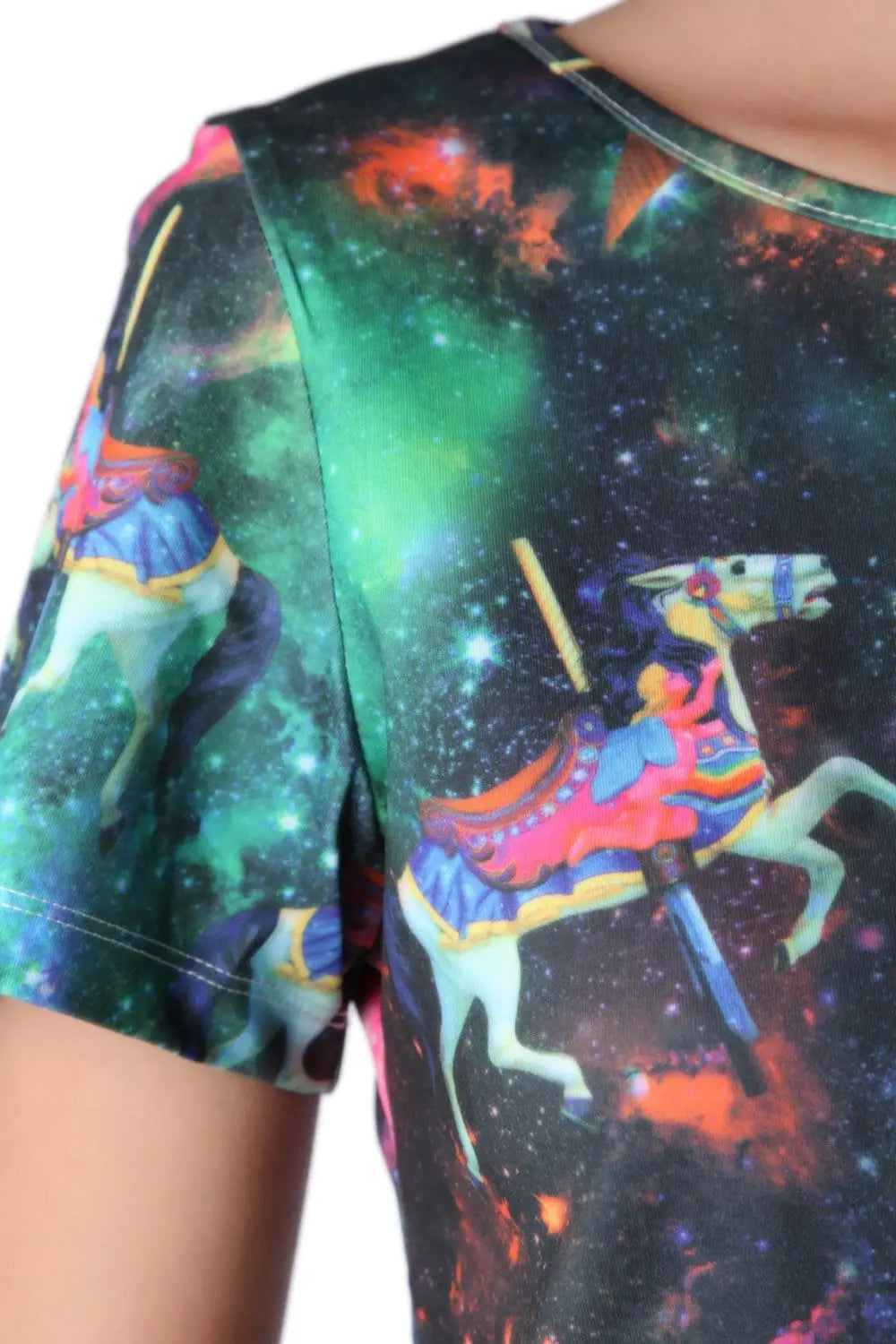 Crop top with illustrated print - Shirts