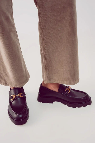 Cropped cord pants in beige - Pants
