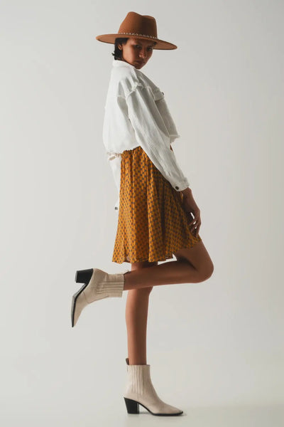 Cropped denim trucker jacket in white - Coats and Jackets