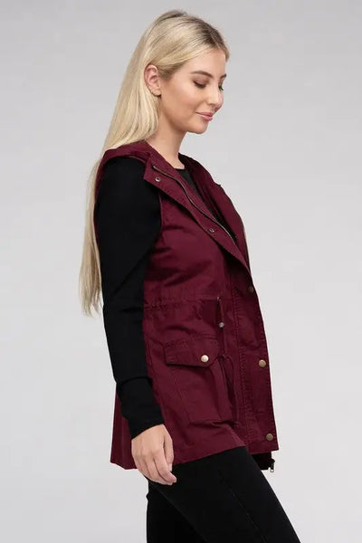 Military Hoodie Vest *More Colors! - OUTERWEAR