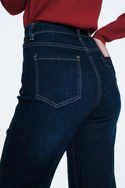 Dark blue mom jeans - Jeans