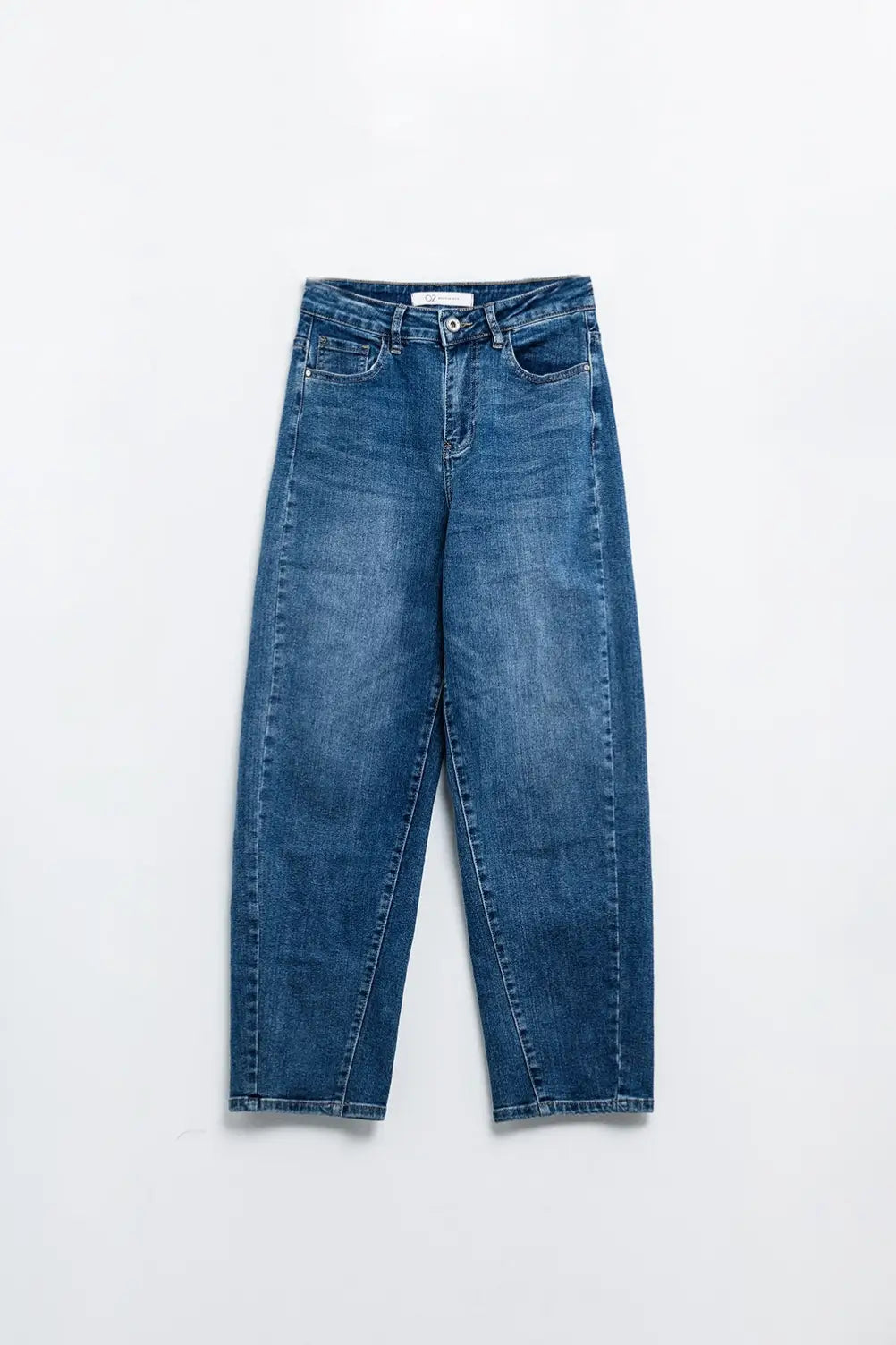 Dark blue oversized boyfriend jeans - Jeans