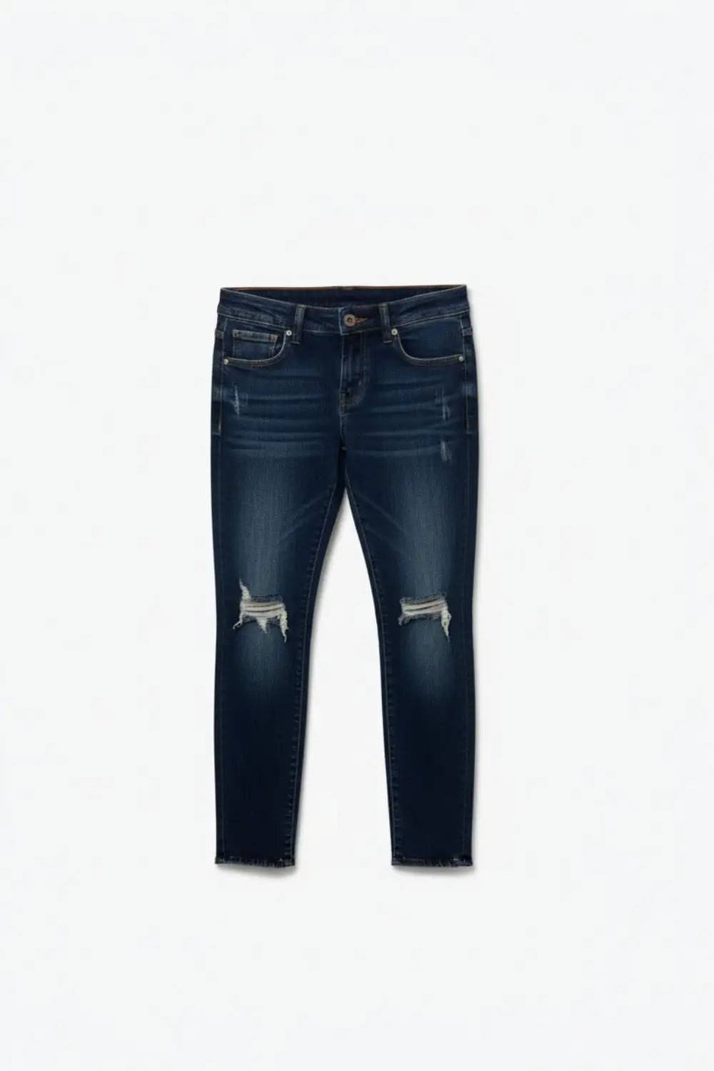 Q2 Dark Wash Jeans Distressed at the Knee
