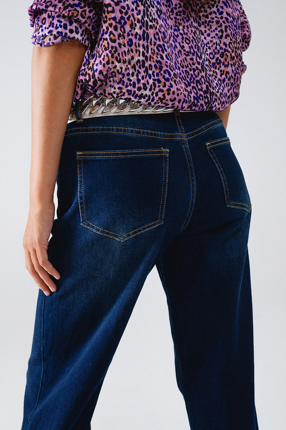 Dark wash wide leg 90's Jeans