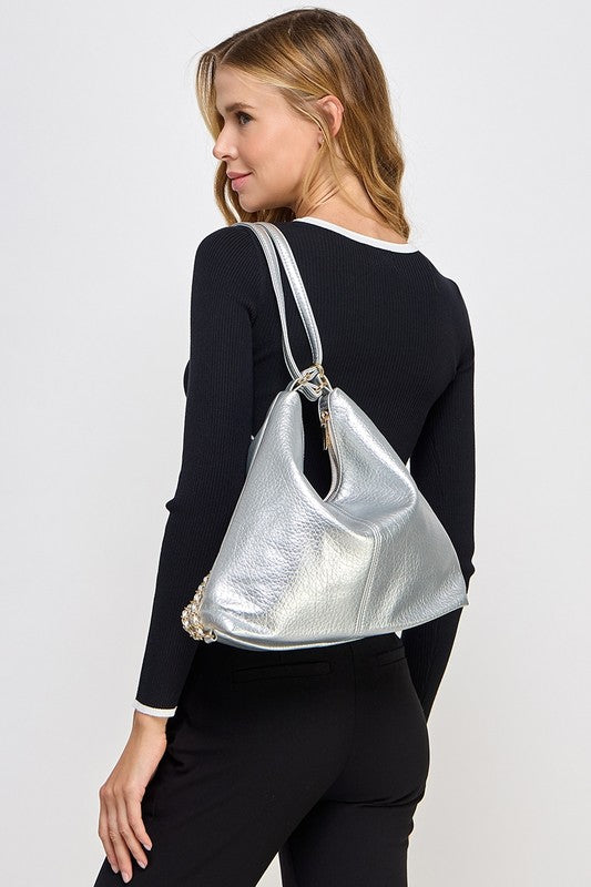 Faux Leather Shoulder Bag *More Colors