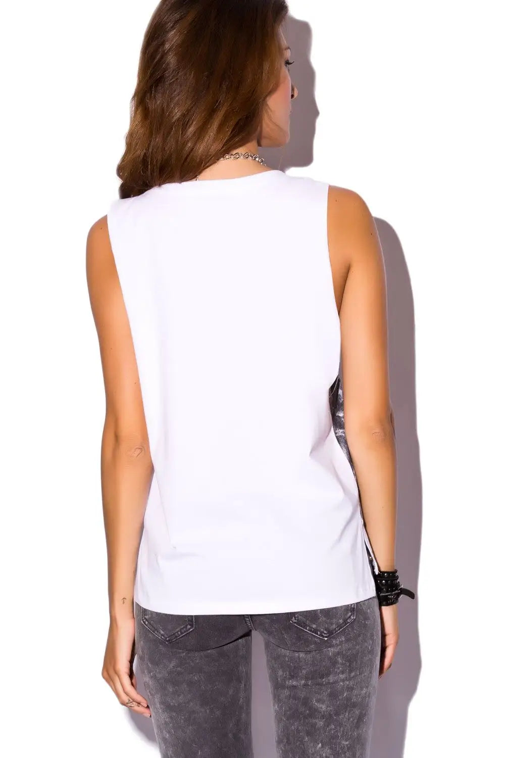 Débardeur à imprimé drapeau - Tee-Shirt