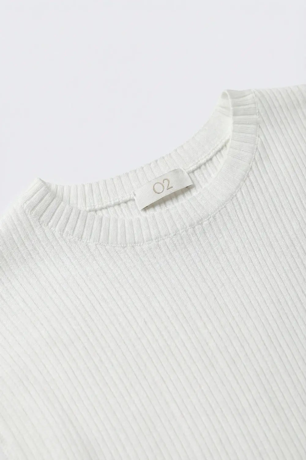 Débardeur ajusté à maille côtelée en blanc - One Size / blanc