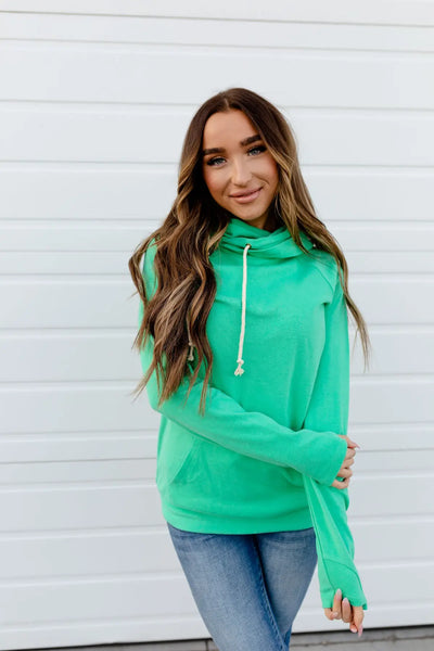 Basic DoubleHood™ Sweatshirt - Jade - Tops