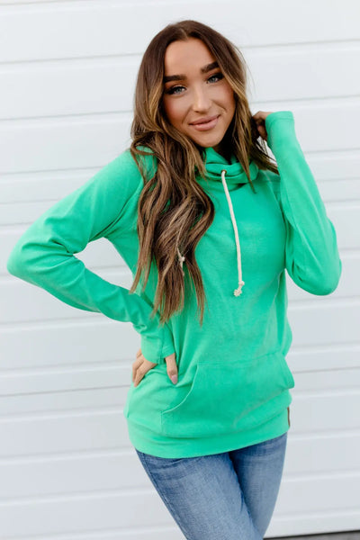 Basic DoubleHood™ Sweatshirt - Jade - Tops