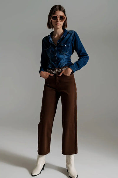 Denim shirt in mid wash blue - Shirts