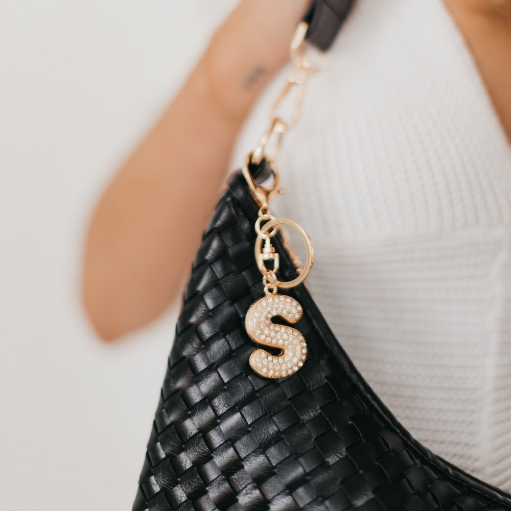 Diamond Initial Bag Charm - MELISSA JEAN