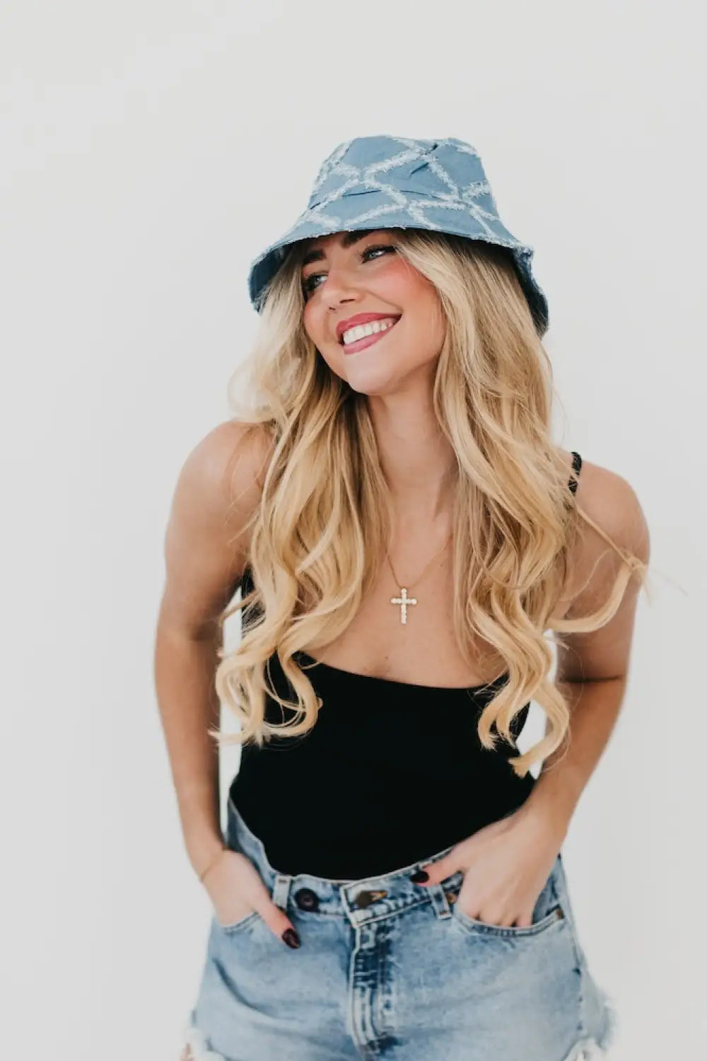 Diamond Print Bucket Hat - Bucket Hat