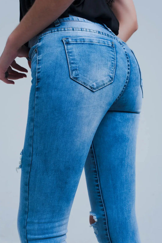 Distressed skinny jeans - Jeans