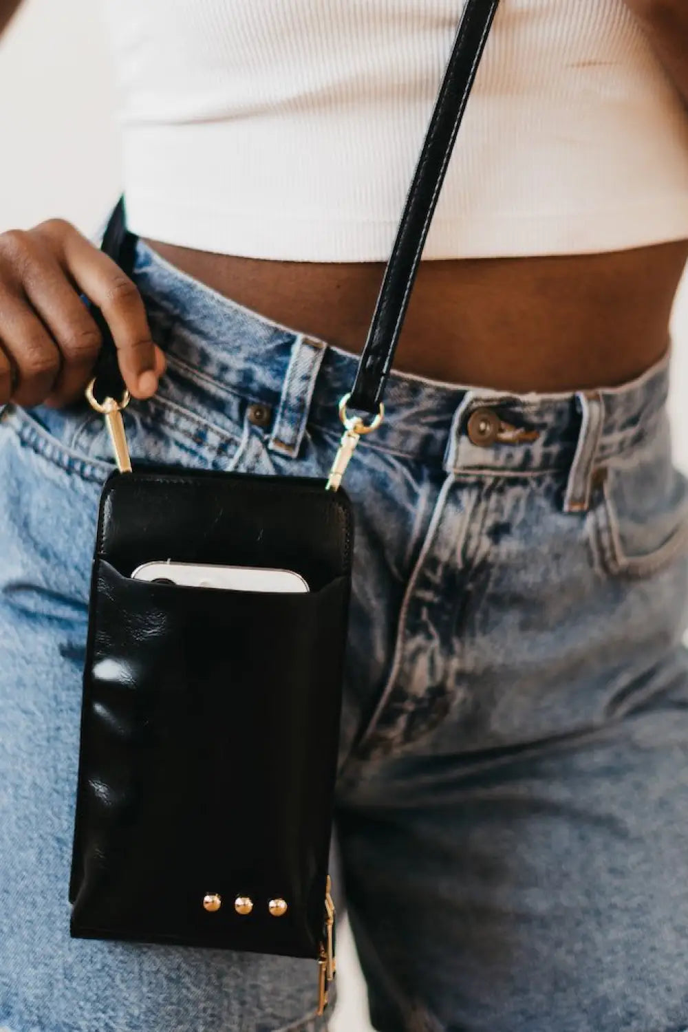 Double Duty Phone Bag - Black - Crossbody Bag