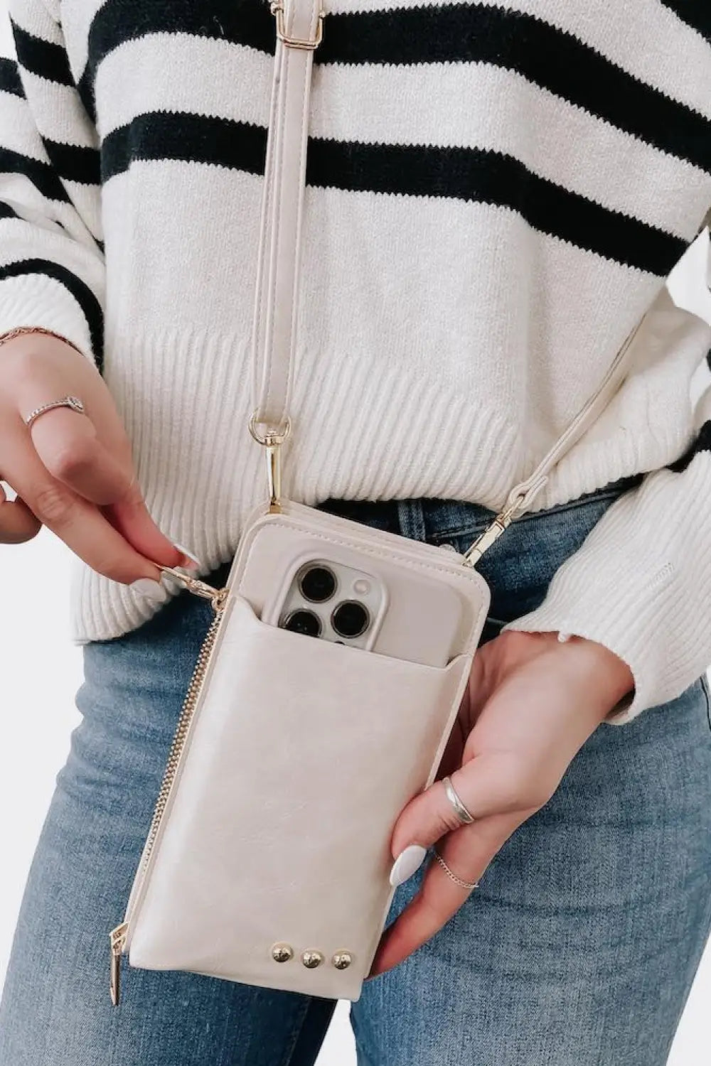 Double Duty Phone Bag - Cream - Crossbody Bag