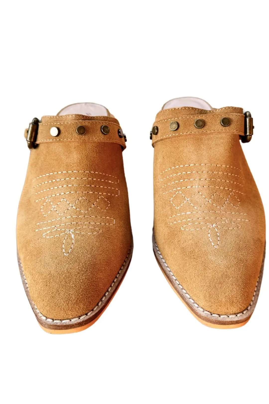 Drancy Western Mule in Tan - 100 Western Boots