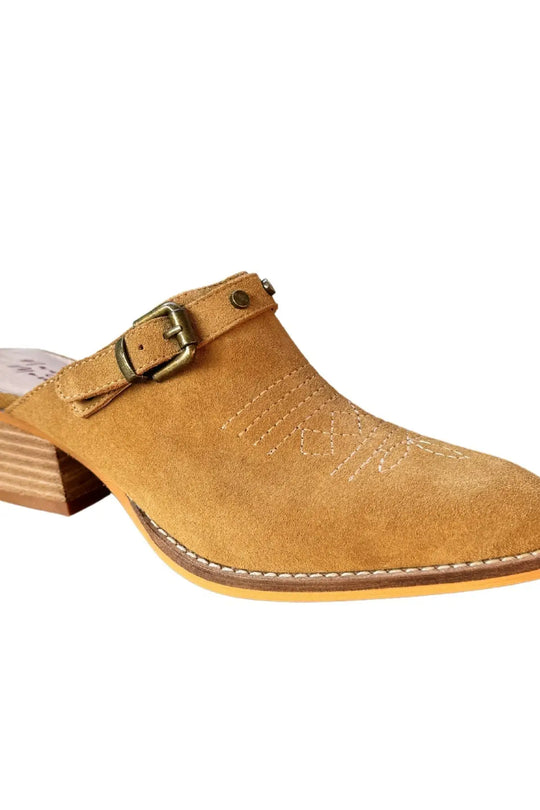 Drancy Western Mule in Tan - 100 Western Boots