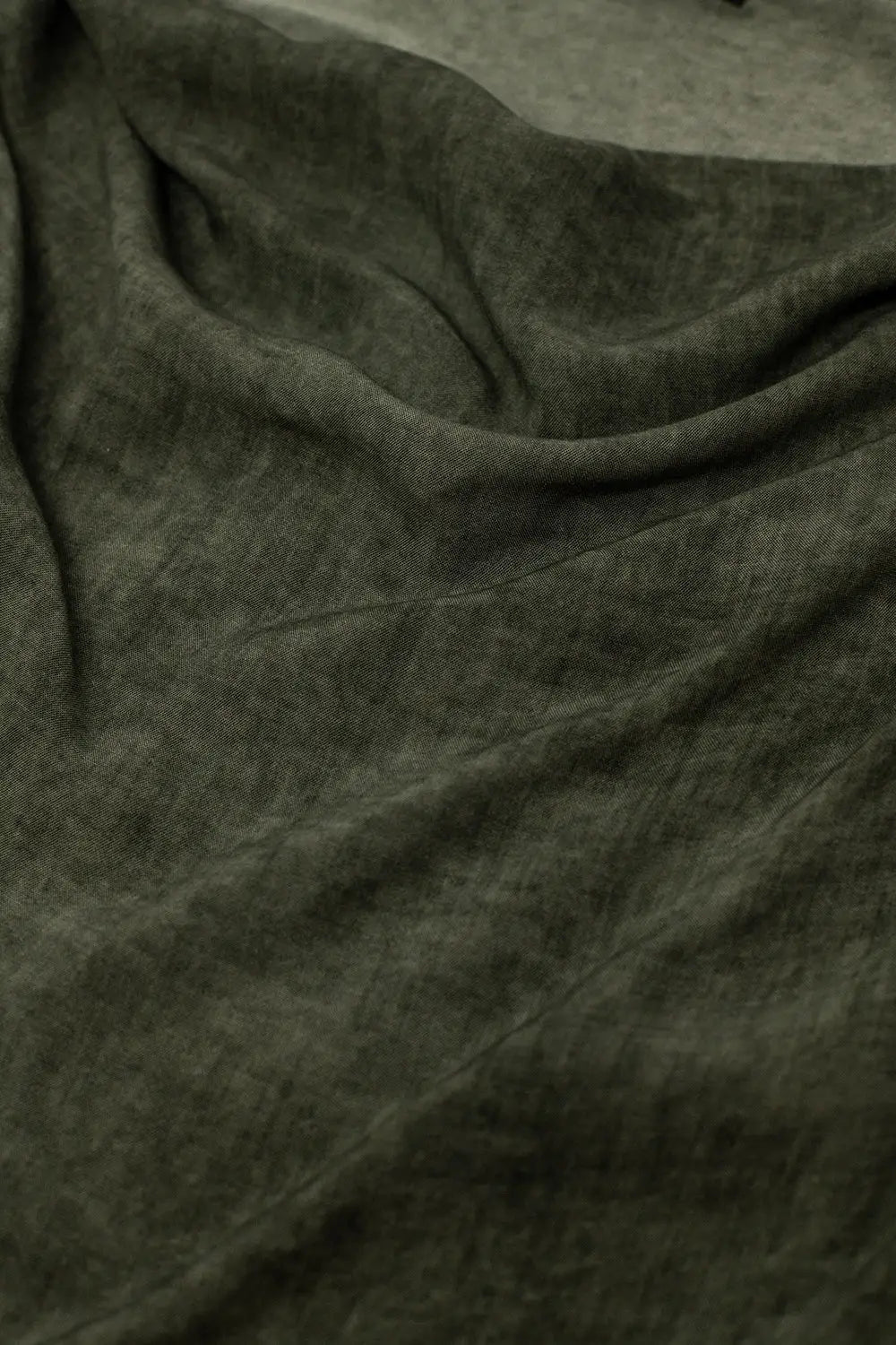 Draped top in khaki color and short sleeves - One Size / Green - Shirts
