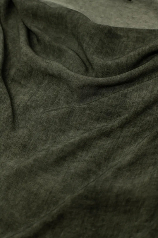 Draped top in khaki color and short sleeves - One Size / Green - Shirts