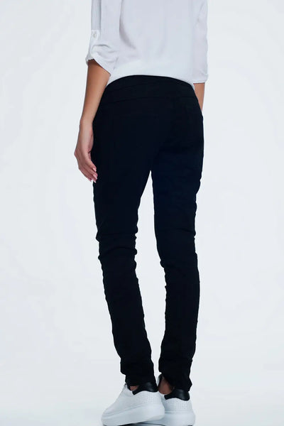 Drop crotch skinny jean in black - Jeans