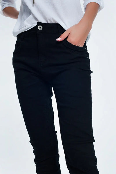 Drop crotch skinny jean in black - Jeans
