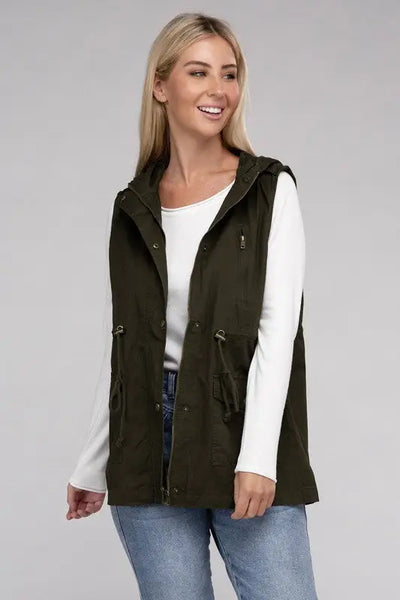 Military Hoodie Vest *More Colors! - OUTERWEAR