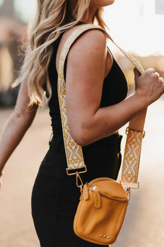 Ellie Crossbody Bag - Mustard - Crossbody Bag