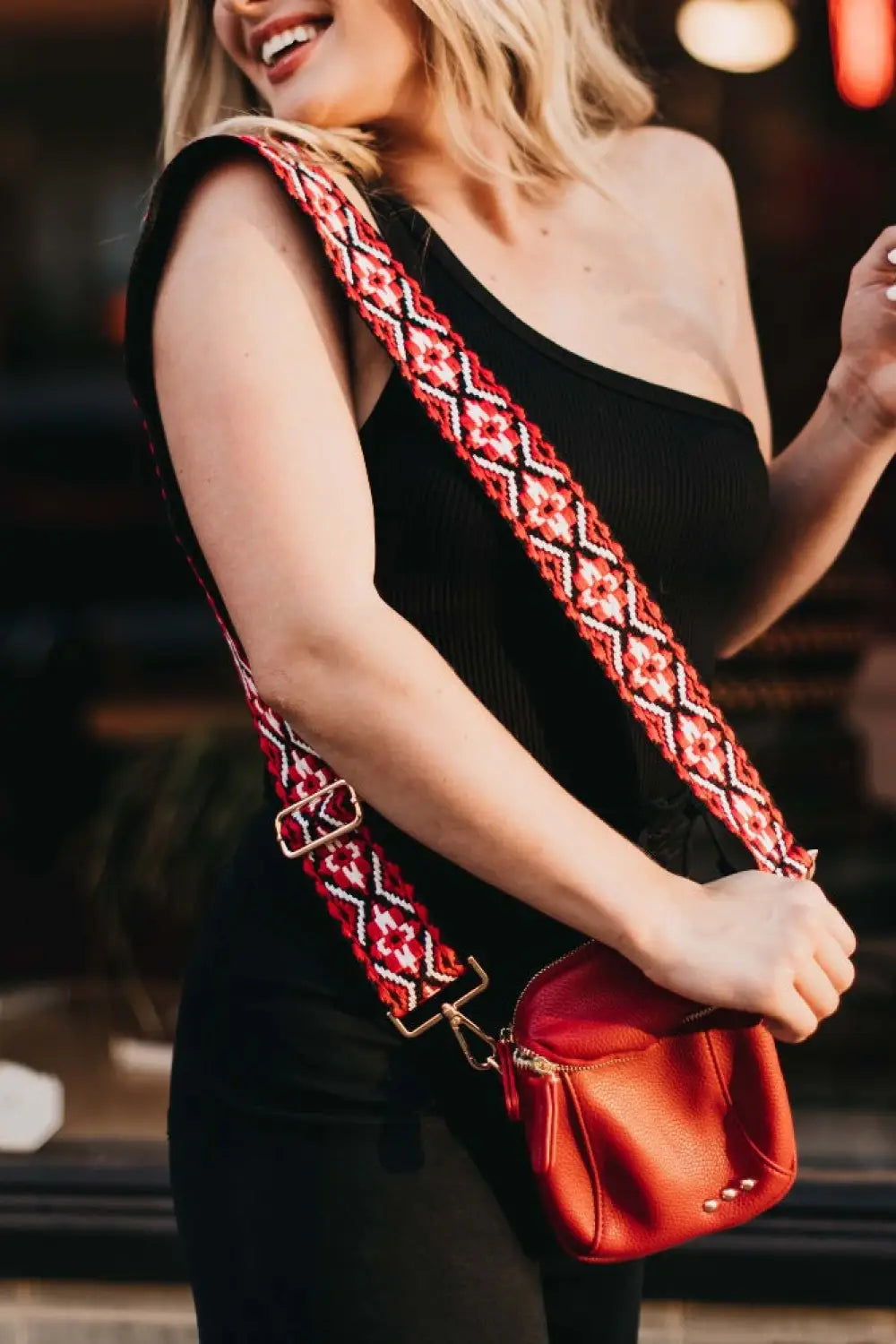 Ellie Crossbody Bag - Red - Crossbody Bag