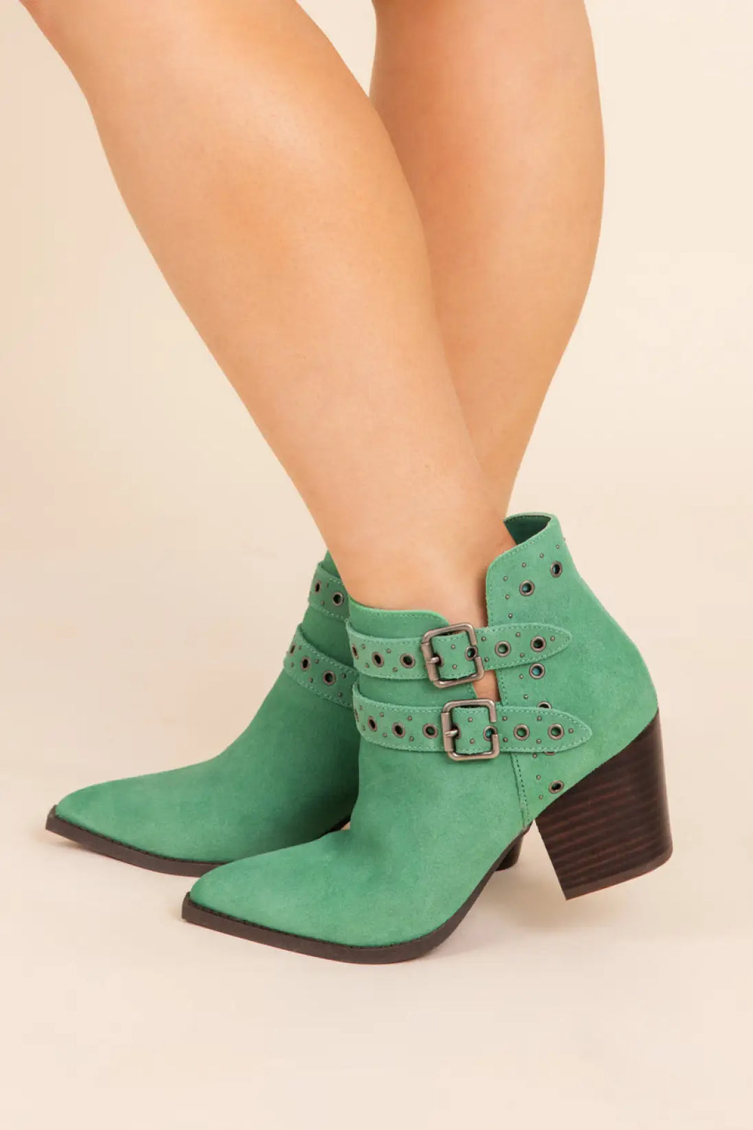 Elsa Leather Ankle Boot in Teal - 100 Western Boots