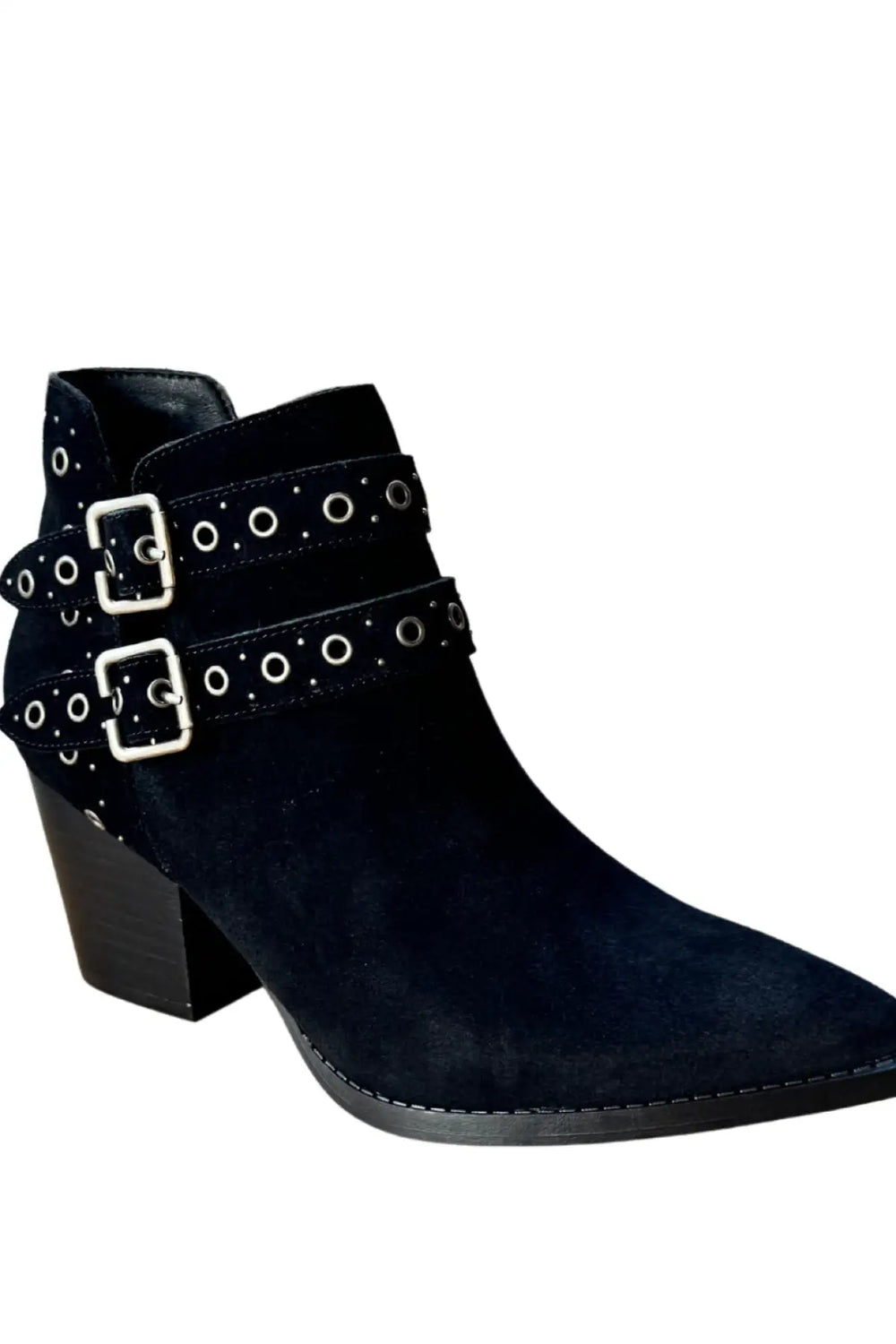 Elsa Leather Ankle Boot in Black - 100 Western Boots