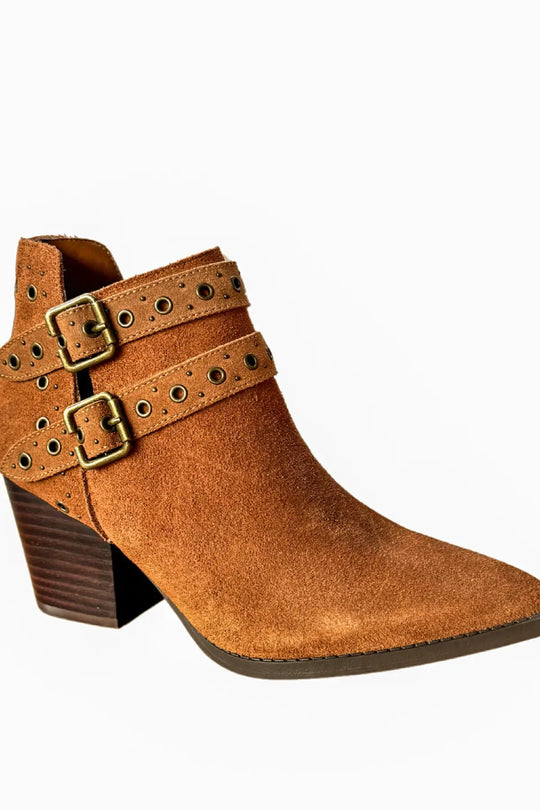 Elsa Leather Ankle Boot in Tan - 100 Western Boots