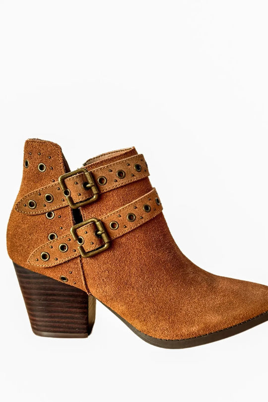 Elsa Leather Ankle Boot in Tan - 100 Western Boots