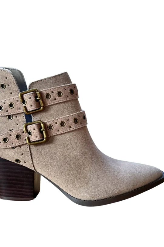 Elsa Leather Ankle Boot in Taupe - 100 Western Boots