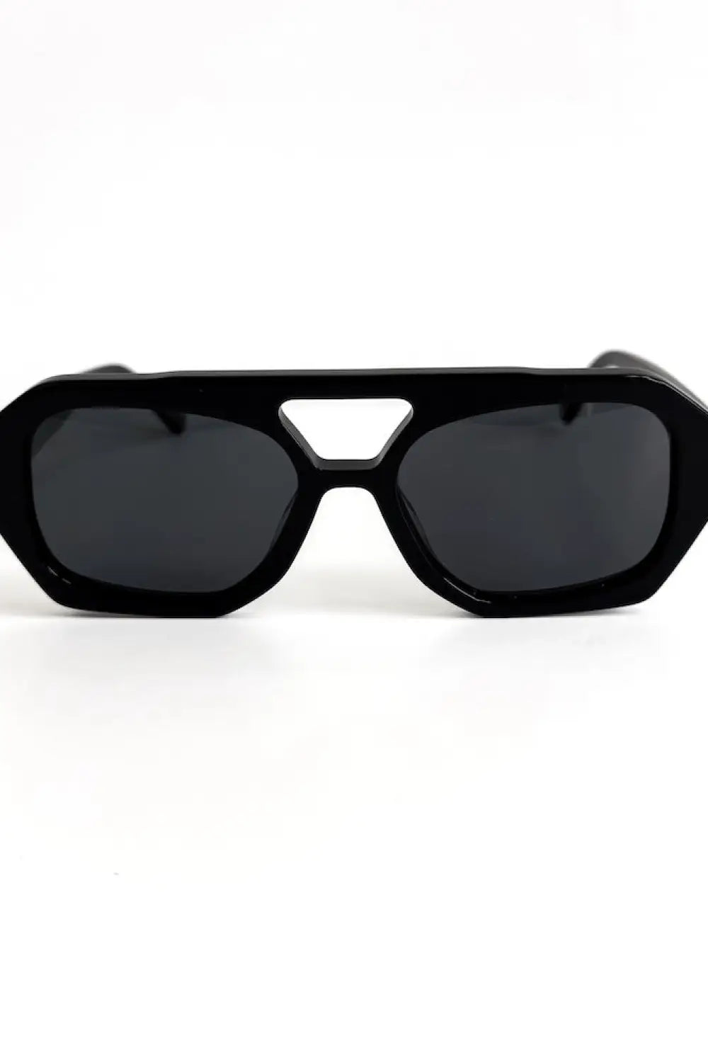 Ember Geometric Sunglasses - Black/Black - Sunglasses