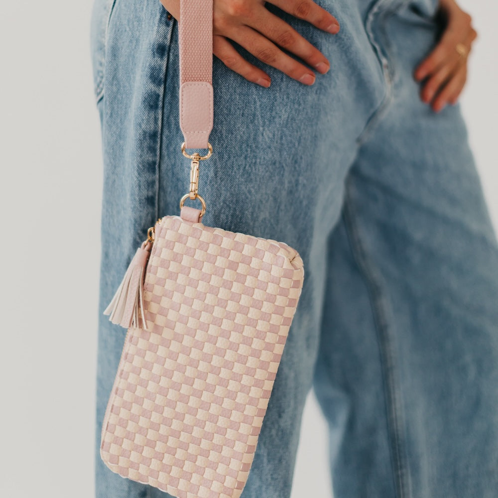 Emma Woven Clutch Wristlet - MELISSA JEAN
