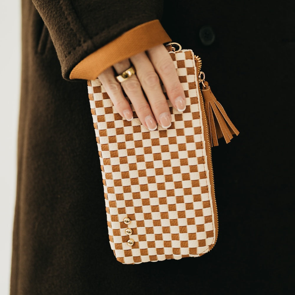 Emma Woven Clutch Wristlet - MELISSA JEAN