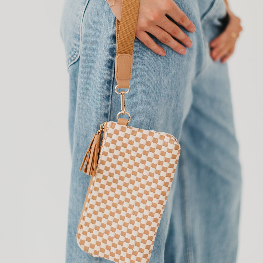 Emma Woven Clutch Wristlet - MELISSA JEAN