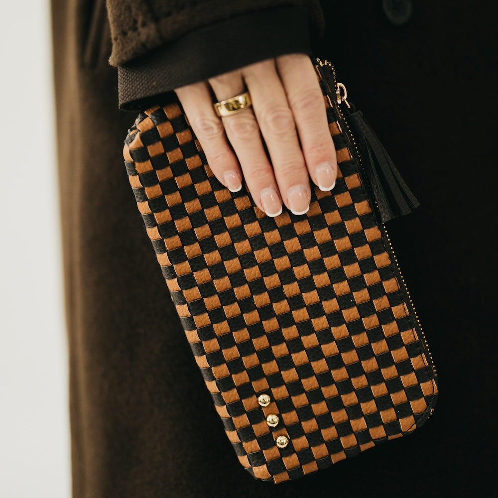 Emma Woven Clutch Wristlet - MELISSA JEAN