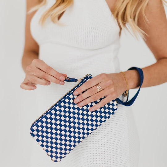 Emma Woven Clutch Wristlet - MELISSA JEAN