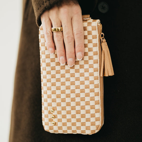 Emma Woven Clutch Wristlet - MELISSA JEAN