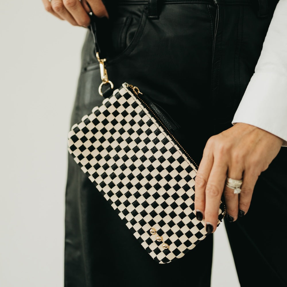 Emma Woven Clutch Wristlet - MELISSA JEAN