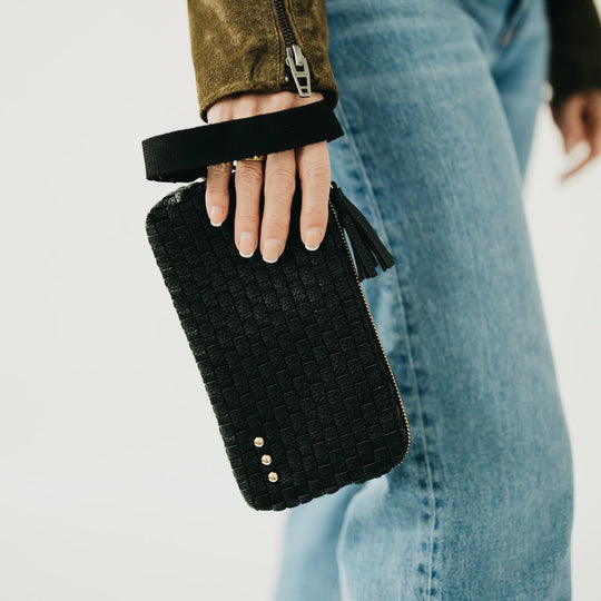 Emma Woven Clutch Wristlet - MELISSA JEAN