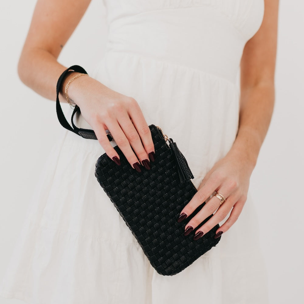 Emma Woven Clutch Wristlet - MELISSA JEAN
