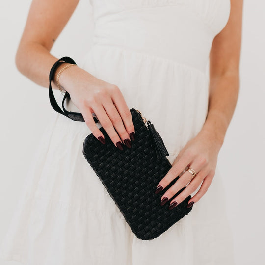 Emma Woven Clutch Wristlet - MELISSA JEAN