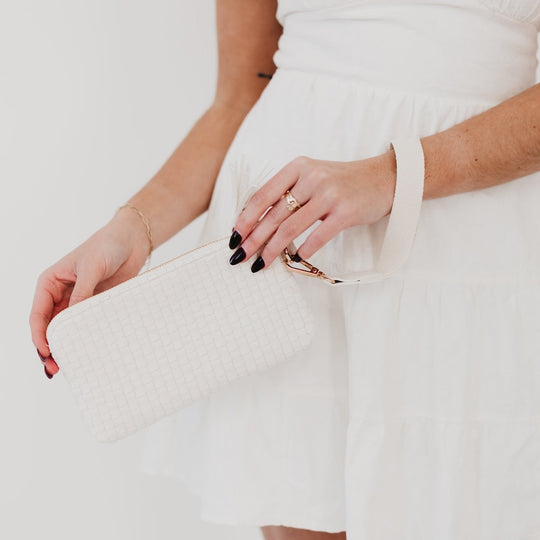 Emma Woven Clutch Wristlet - MELISSA JEAN