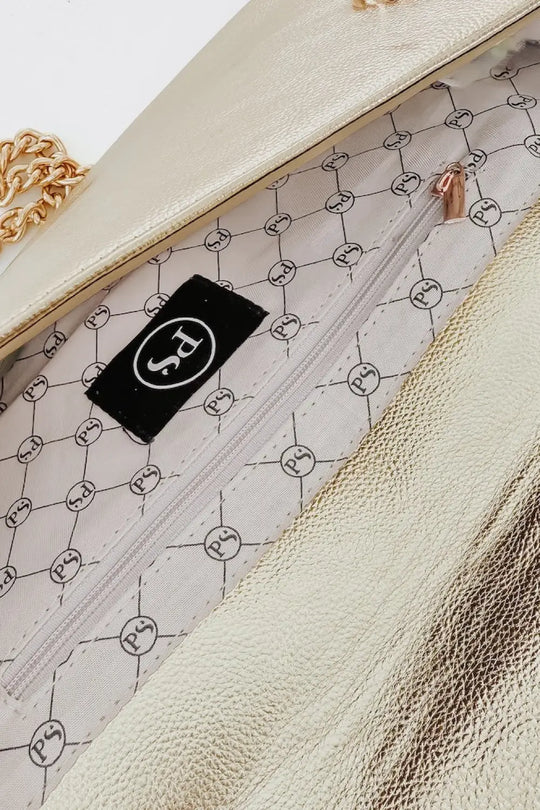 The Evening Metallic Clutch Crossbody Bag - Crossbody Bag