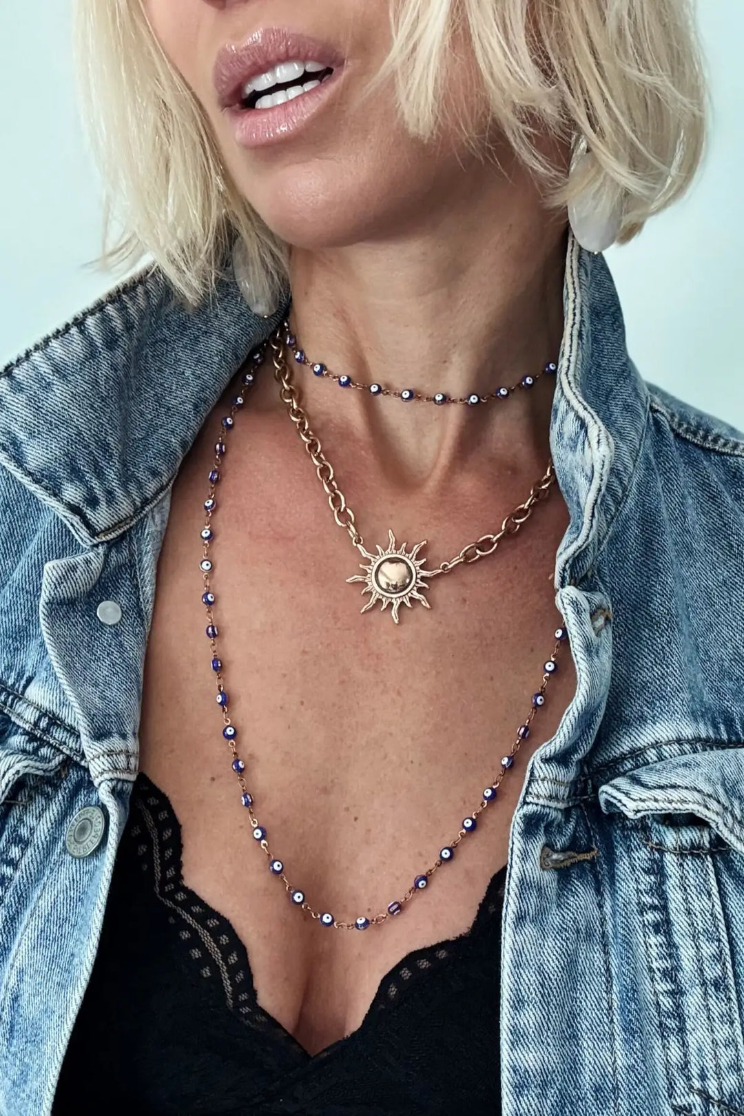 Grateful Sun Choker Necklace - midi choker