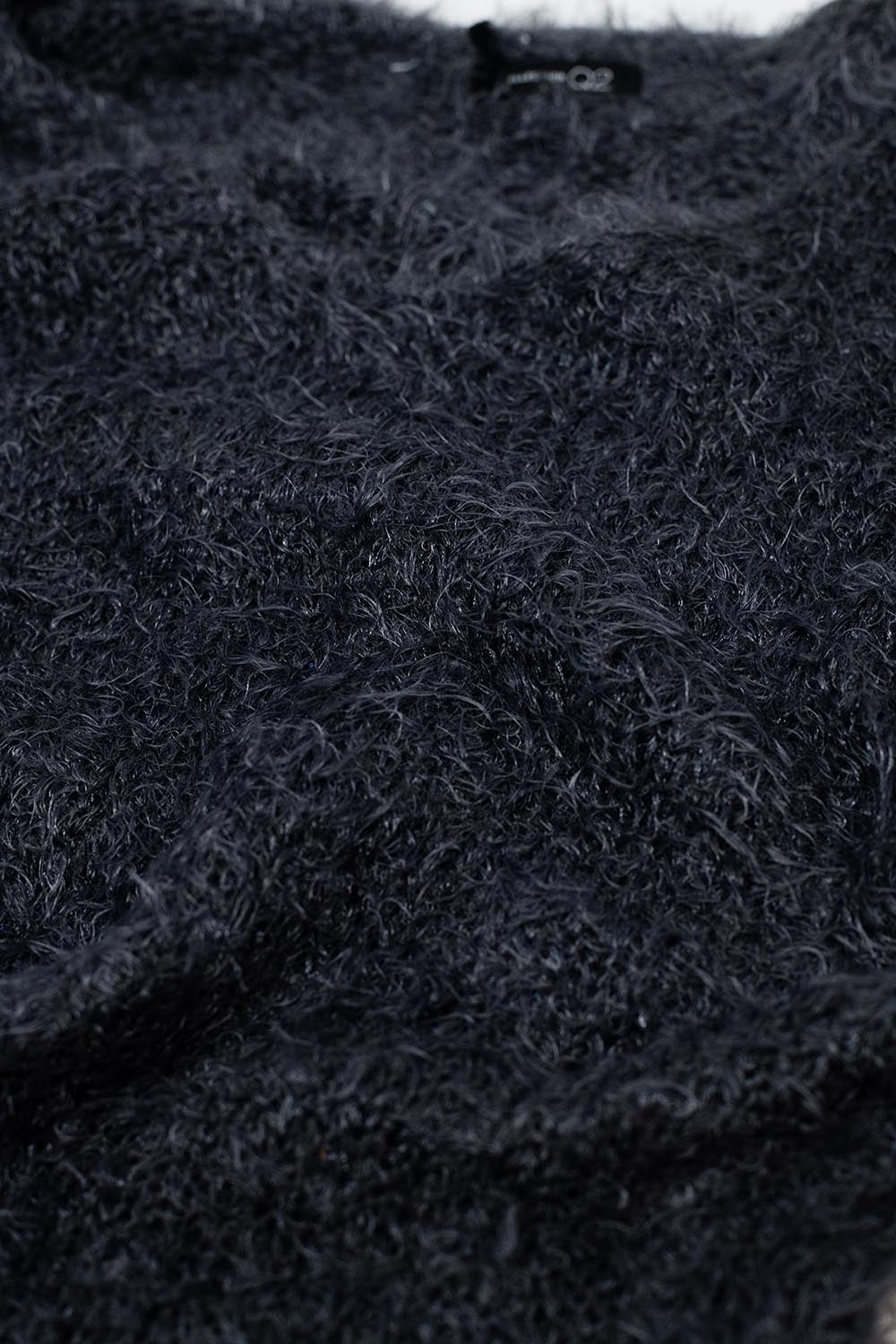 Extra soft fur sweater in black