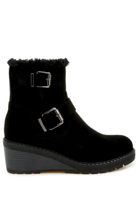 Dakota Faux Fur Harness Boots *Also in Black - Shoes