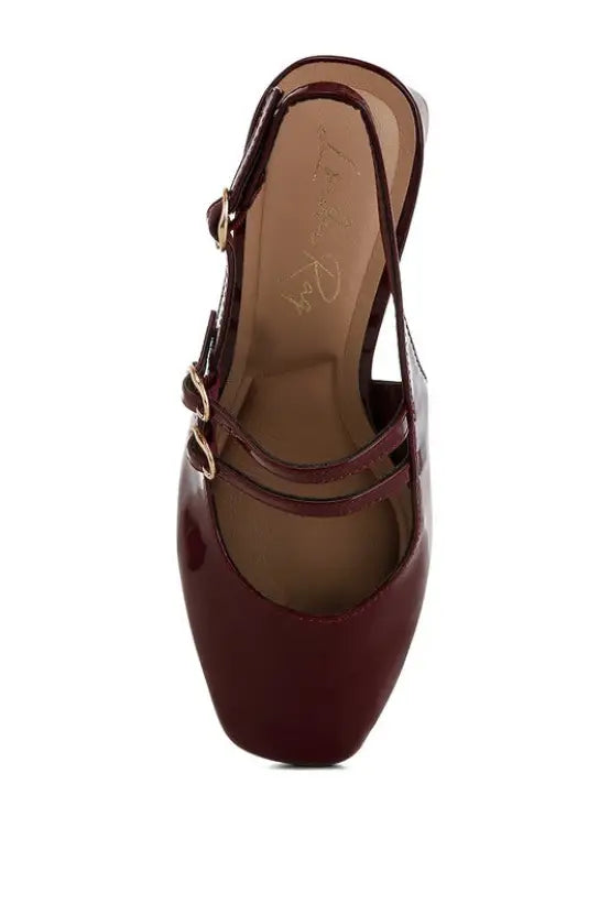 Cananga Block Heel Slingback Sandals - Shoes